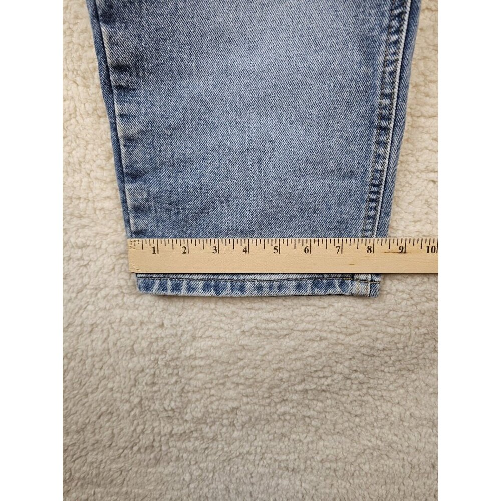Bass Jeans Women's 10 Short Relaxed Fit Light Wash Blue Mom Jeans Preppy 90s - Picture 8 of 16